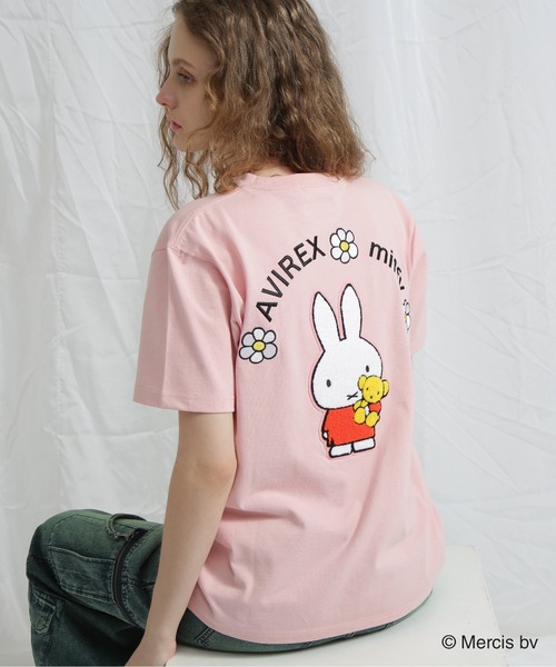 tシャツ 「AVIREX×miffy」WEB限定 SAGARA T-SHIRT/アヴィレックス×ミッフィー サガラTシャツ レディース