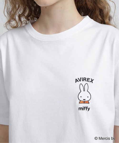 tシャツ 「AVIREX×miffy」WEB限定 SAGARA T-SHIRT/アヴィレックス×ミッフィー サガラTシャツ レディース Miffy tシャツ 「AVIREX×miffy」WEB限定 SAGARA T-SHIRT