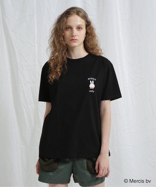 tシャツ 「AVIREX×miffy」WEB限定 SAGARA T-SHIRT/アヴィレックス×ミッフィー サガラTシャツ レディース AVIREX×miffy》WEB限定 SAGARA T-SHIRT/アヴィレックス