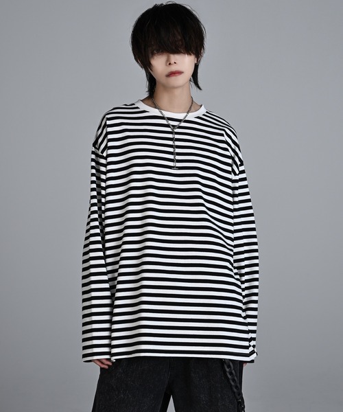 「ADRER」 長(zhǎng)袖Tシャツ SMALL ライトグレー メンズ