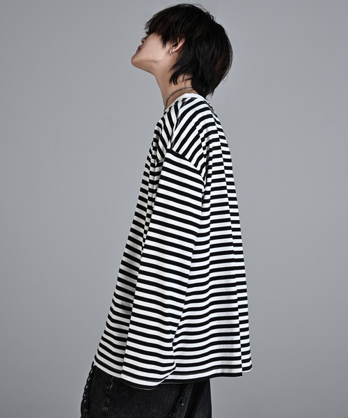 「ADRER」 長(zhǎng)袖Tシャツ SMALL ライトグレー メンズ
