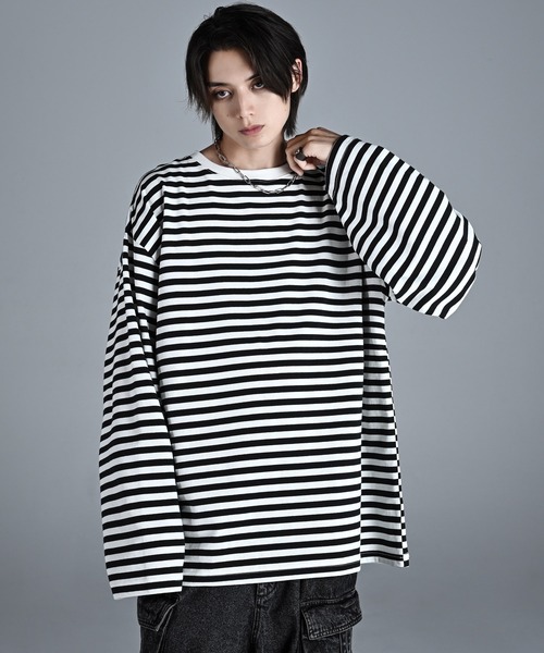 「ADRER」 長(zhǎng)袖Tシャツ SMALL ライトグレー メンズ