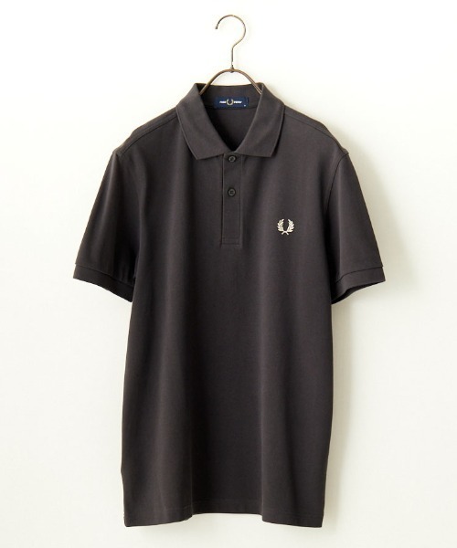 [FRED PERRY] рубашка-поло с коротким рукавом M темно-синий женский 