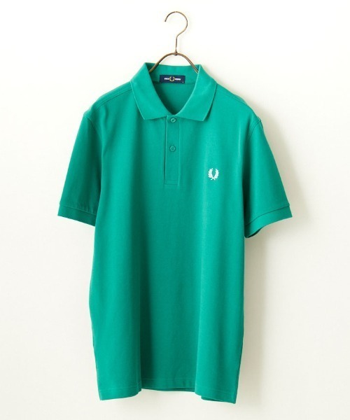 [FRED PERRY] рубашка-поло с коротким рукавом M темно-синий женский 