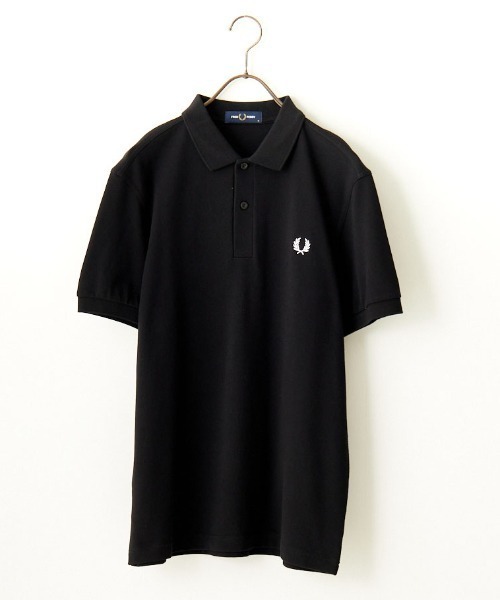 [FRED PERRY] рубашка-поло с коротким рукавом M темно-синий женский 