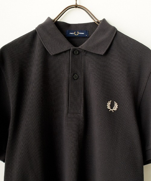 [FRED PERRY] рубашка-поло с коротким рукавом M темно-синий женский 