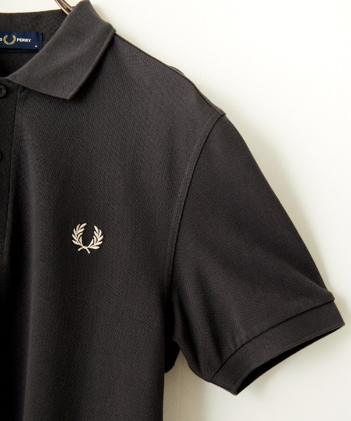 [FRED PERRY] рубашка-поло с коротким рукавом M темно-синий женский 