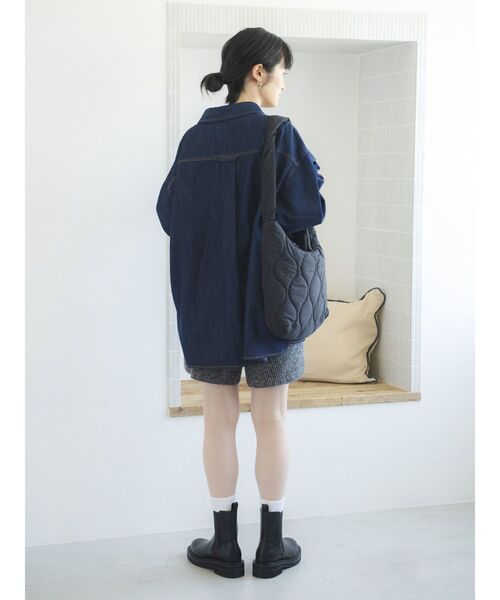 ungrid ニットハーフパンツ　チャコールグレー Ungrid（アングリッド）の「ニットハーフパンツ（その他パンツ