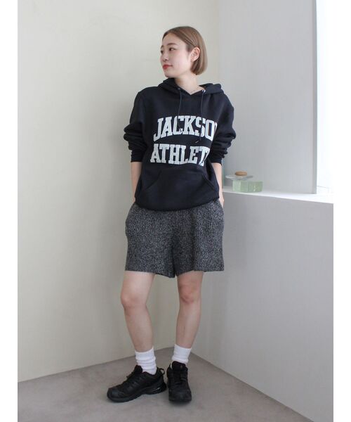 Ungrid ニットハーフパンツ チャコールグレー　新品 アングリッド Ungrid ニットハーフパンツ （チャコールグレー