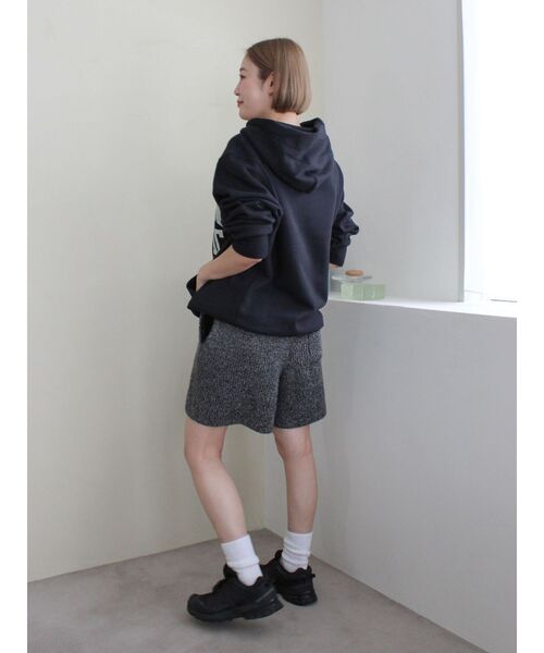 Ungrid パンツ カラーネップニットハーフパンツ レディース