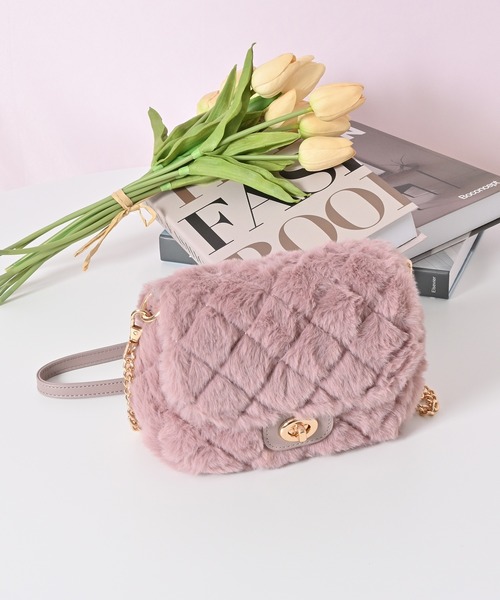 Honeys（ハニーズ） ショルダーバッグ バッグ キルティングファー