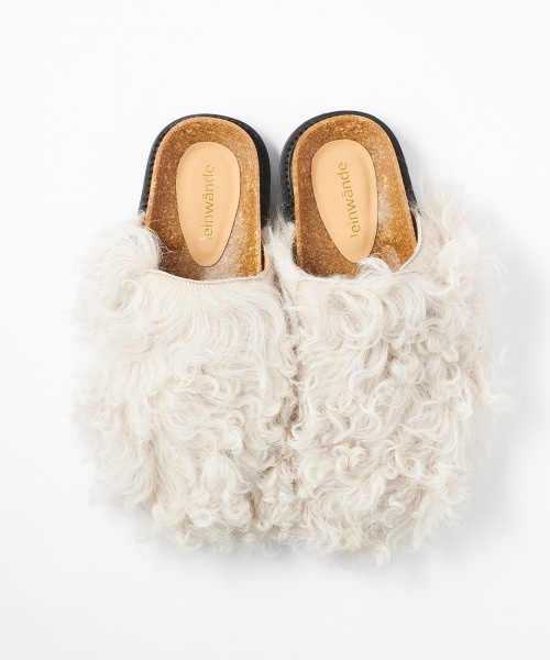 スリッポン 「leinwande」Sheephide Clogs レディースの画像