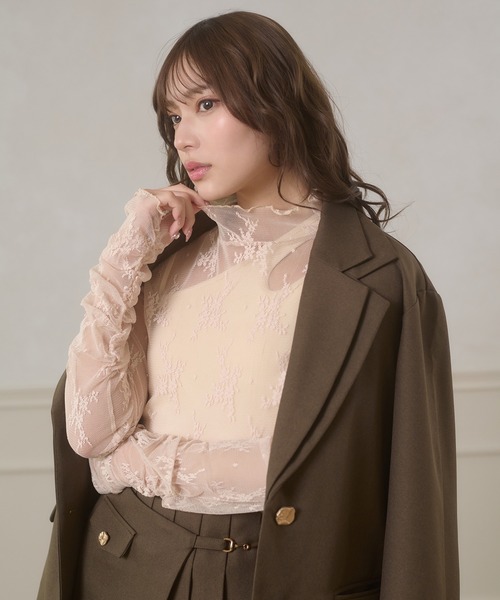 ARGUE  今季完売　SHEER  WIDE Tシャツ　ヌードベージュ シシュウシアーシャツ(One BEIGE): トップス｜URBAN RESEARCH公式