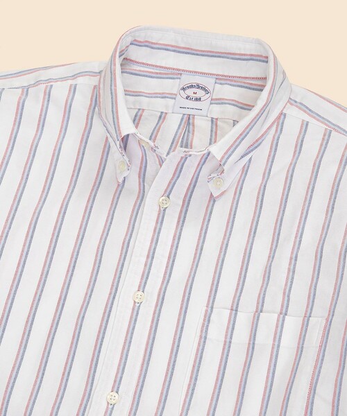 ブルックスブラザース　USA オックスフォードシャツ　16−32　ストライプ BROOKS BROTHERS（ブルックスブラザーズ） シャツ コットン