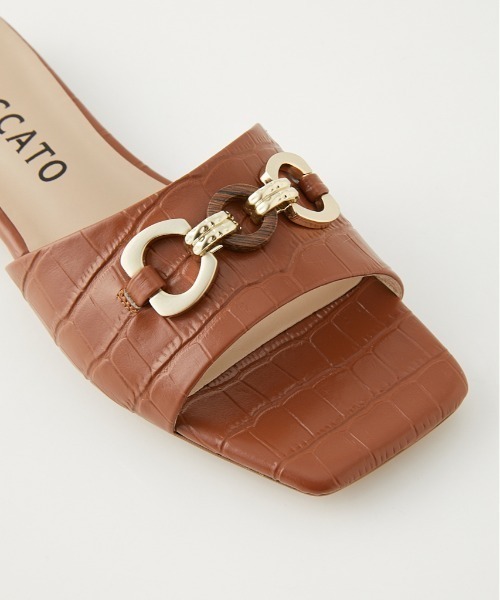 「STACCATO」 フラットサンダル 23cm ミント レディース_画像8