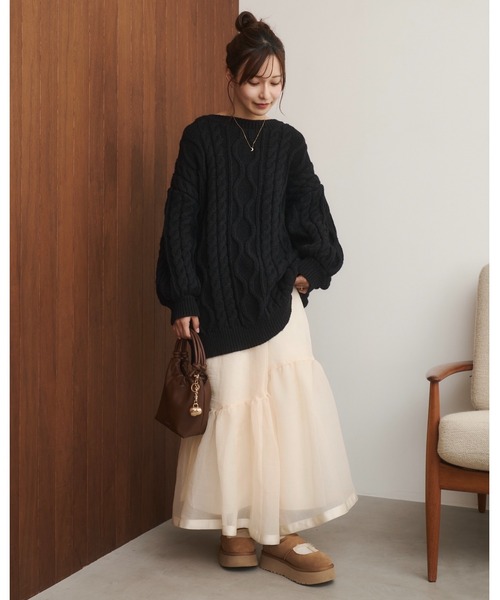 moi tytto（モイテュット） ニット セーター バックオープンニットPO