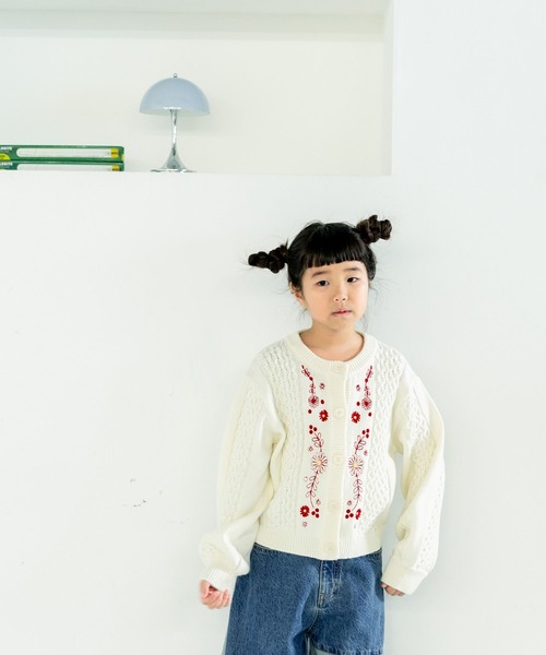 LOWRYS FARM（ローリーズファーム） カーディガン フラワーシシュウ