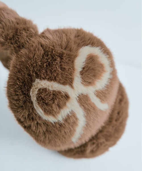 耳当て イヤーマフ リボン フェイク ファー レディース : ZOZOTOWN