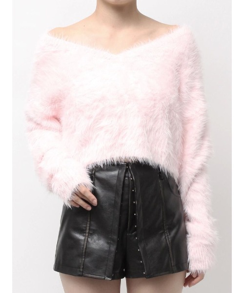 GYDAまとめ売り トップス シャギーニット GYDA（ジェイダ） ニット セーター シャギーショートLOOSEニット