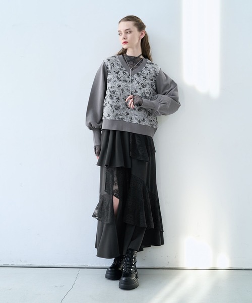 HARE（ハレ） トレーナー スウェット ストリングジャガードキリカエV