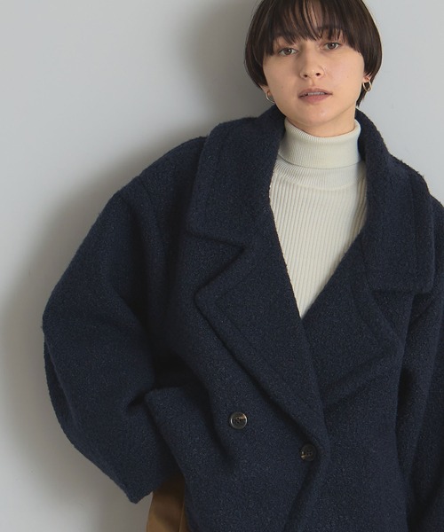 &. NOSTALGIA（ノスタルジア） ピーコート pコート ブークレショート