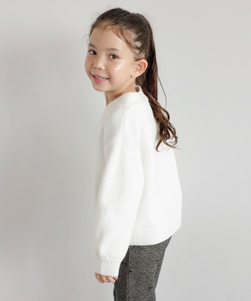 BONJOUR SAGAN enfant ニット セーター 「3-10才対応」ディープVネック