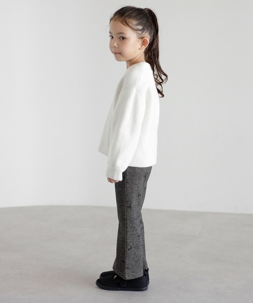 ニット セーター 「3-10才対応」ディープVネックニット キッズ 子供服 女の子 | BONJOUR SAGAN enfant | 07