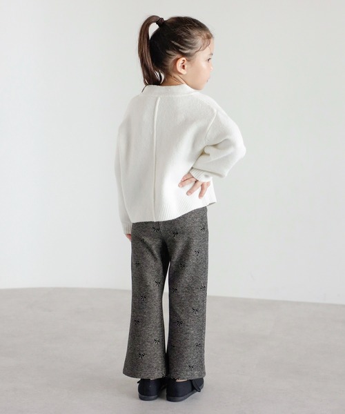 ニット セーター 「3-10才対応」ディープVネックニット キッズ 子供服 女の子 | BONJOUR SAGAN enfant | 08