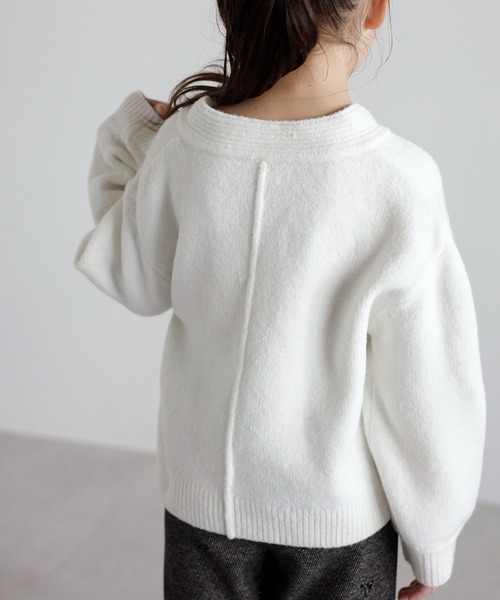 ニット セーター 「3-10才対応」ディープVネックニット キッズ 子供服 女の子 | BONJOUR SAGAN enfant | 11