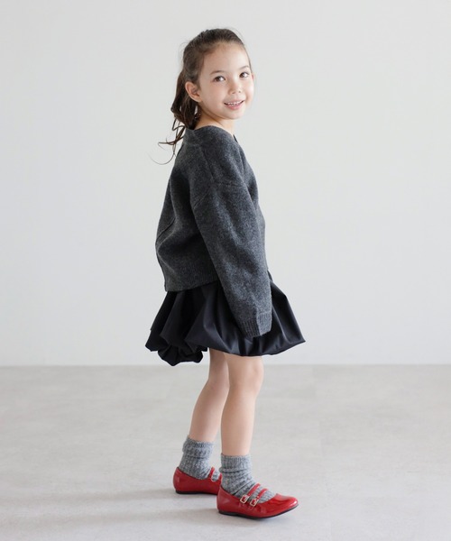 ニット セーター 「3-10才対応」ディープVネックニット キッズ 子供服 女の子 | BONJOUR SAGAN enfant | 18