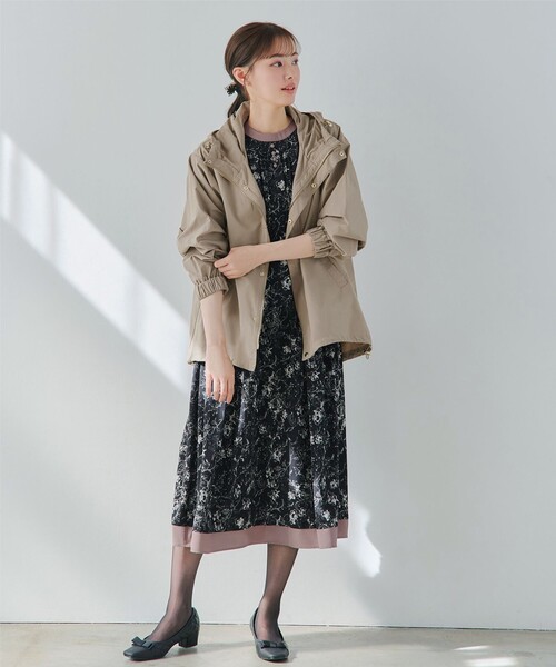 「Tiaclasse」 マウンテンパーカー M モカ レディース_画像3