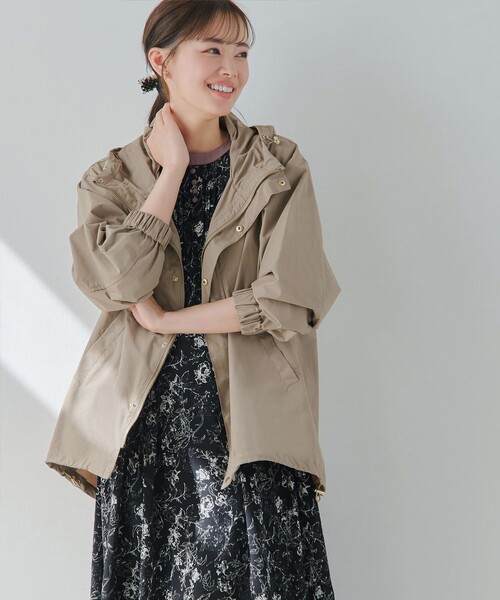 「Tiaclasse」 マウンテンパーカー M モカ レディース_画像8