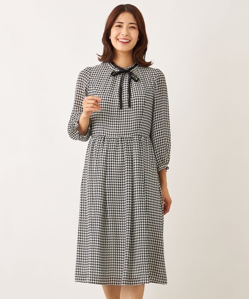 TO BE CHIC（トゥー ビー シック） ワンピース ジョーゼット千鳥