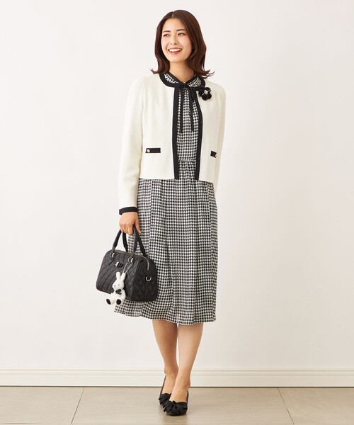 TO BE CHIC（トゥー ビー シック） ワンピース ジョーゼット千鳥