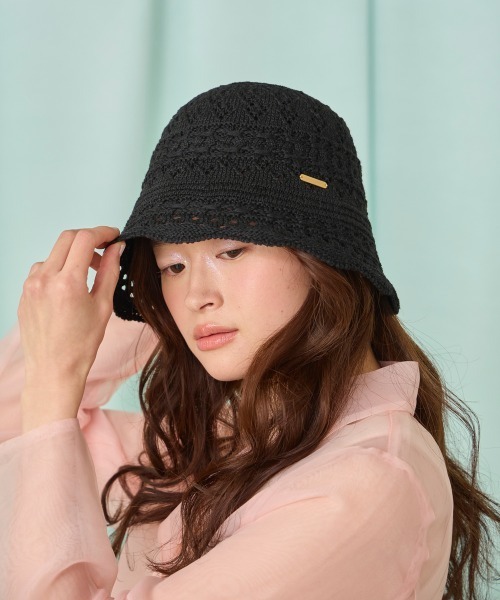 「kaorinomori」 ハット M/57.5cm ホワイト レディース_画像8