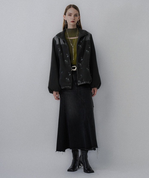 HARE（ハレ） ブルゾン アウター フェイクレザーキリカエシシュウ