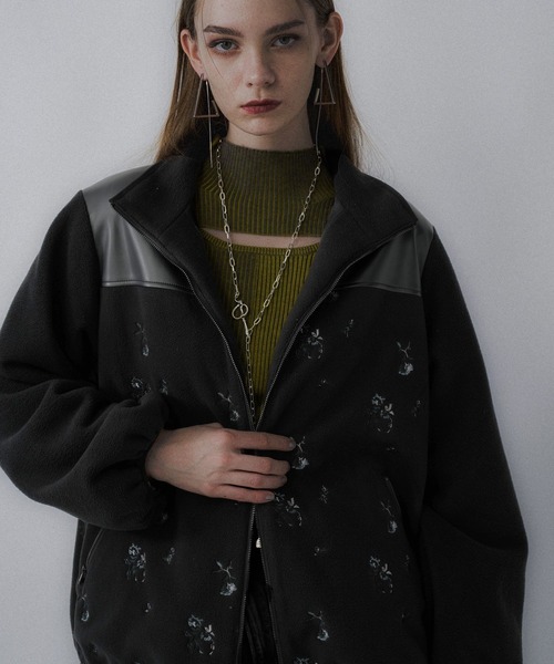 HARE（ハレ） ブルゾン アウター フェイクレザーキリカエシシュウ