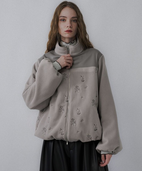 HARE（ハレ） ブルゾン アウター フェイクレザーキリカエシシュウ