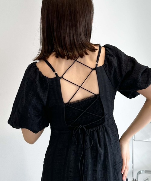 「archives」 半袖ワンピース MEDIUM アイボリー レディース_画像5