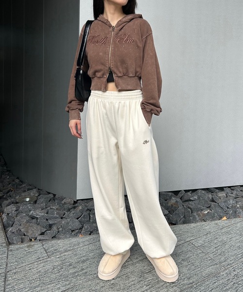 repipi armario（レピピアルマリオ） パーカー スタッズWZIPショート