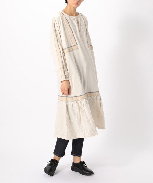 「Ne-net」 長袖ワンピース 02 グレー レディース_画像2