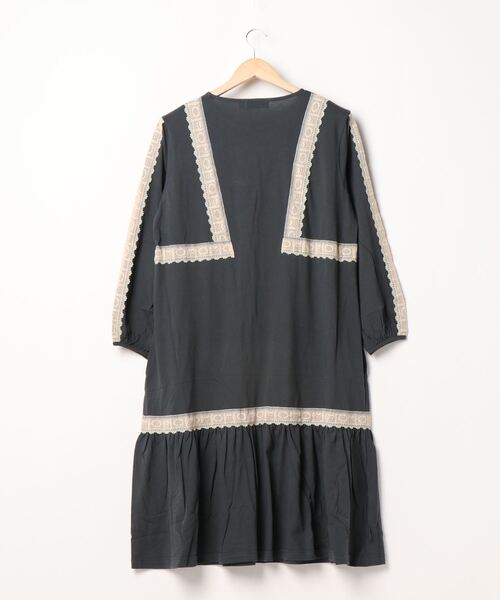 「Ne-net」 長袖ワンピース 02 グレー レディース_画像3