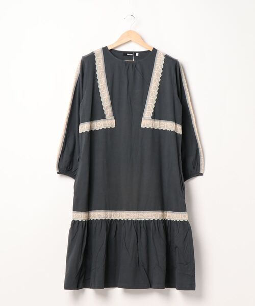 「Ne-net」 長袖ワンピース 02 グレー レディース_画像6