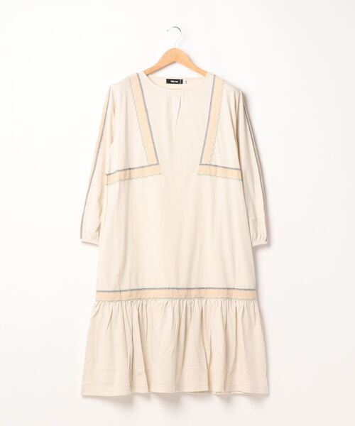 「Ne-net」 長袖ワンピース 02 グレー レディース_画像7