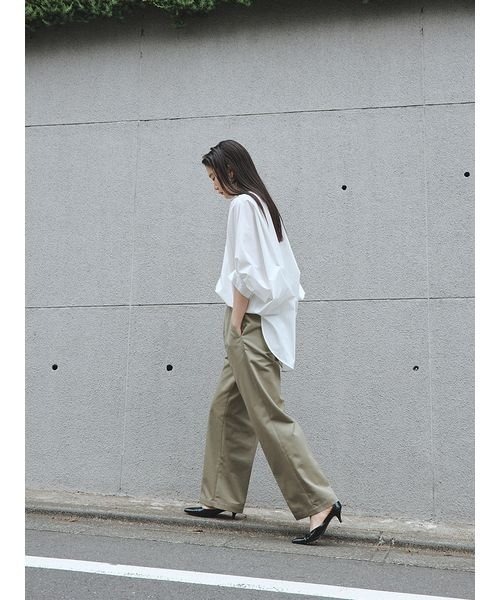 「styling/」 7分袖シャツ FREE ベージュ レディースの画像