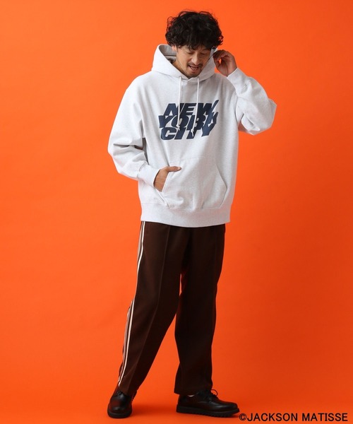 「JACKSON MATISSE」 プルオーバーパーカー LARGE レッド メンズ_画像9