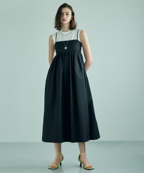 Mila Owen キャミワンピース Mila Owen（ミラオーウェン） キャミソールワンピース 1 ブラック