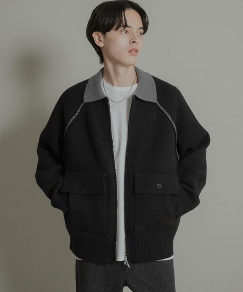 SENSE OF PLACE by URBAN RESEARCH ブルゾン アウター バイカラー