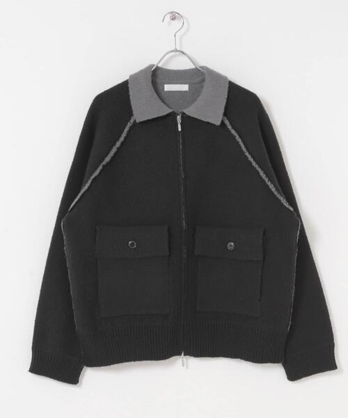 SENSE OF PLACE by URBAN RESEARCH ブルゾン アウター バイカラー