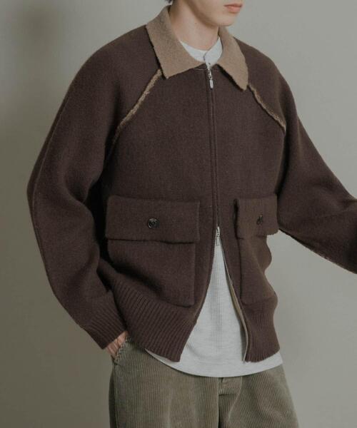 SENSE OF PLACE by URBAN RESEARCH ブルゾン アウター バイカラー